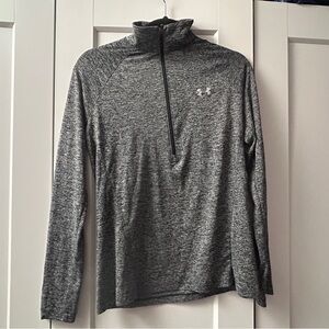 Under Armour Charcoal Heather Quarter-Zip Top